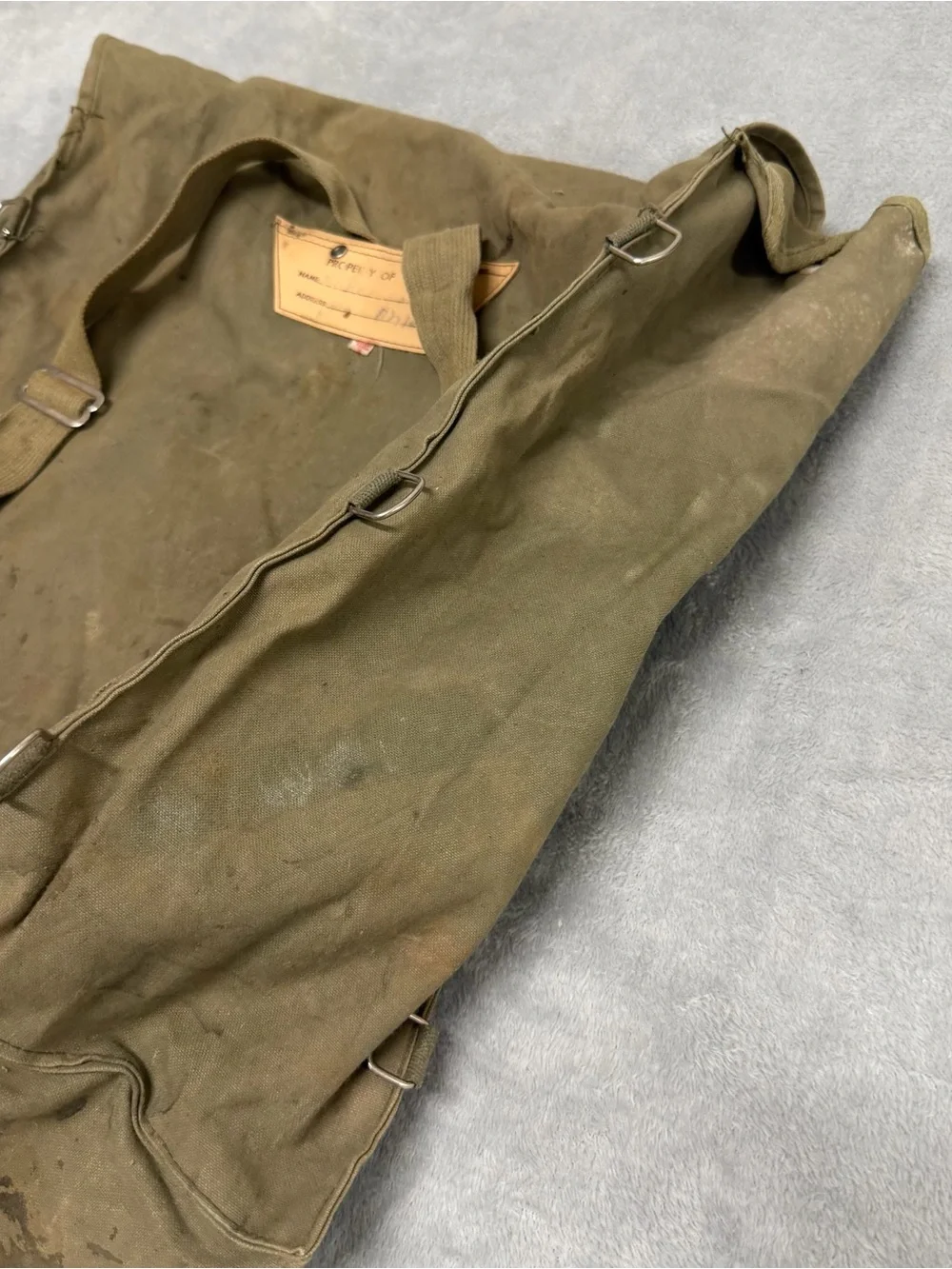 Vintage Military Style Backpack Outdoor Pack Made Japan Official Trail Camper